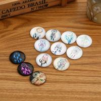 Glass Cabochons with Paper time gem jewelry & flat back & mixed Sold By Lot