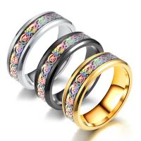 Stainless Steel Finger Ring plated fashion jewelry & Unisex Sold By PC