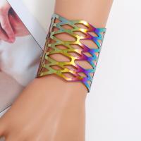 aleación de zinc Brazalete, chapado, Joyería & para mujer, multicolor, libre de níquel, plomo & cadmio, 60*60mm, 2PCs/Grupo, Vendido por Grupo