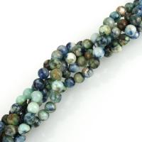 Blue Opal Kraal, Ronde, natuurlijke & verschillende grootte voor keus, Gat:Ca 1.5mm, 69pC's/Strand, Per verkocht Ca 16 inch Strand