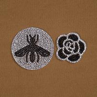 Rhinestone Iron-on Patches, du kan DIY & forskellige stilarter for valg, 10pc'er/Lot, Solgt af Lot