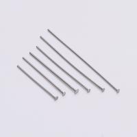 RVS Headpins, Roestvrij staal, plated, Duurzame & verschillende grootte voor keus, oorspronkelijke kleur, 100pC's/Bag, Verkocht door Bag