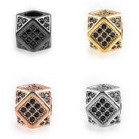 Cubic Zirconia Micro Pave Brass Beads plated micro pave cubic zirconia nickel lead & cadmium free Approx 2mm Sold By Lot