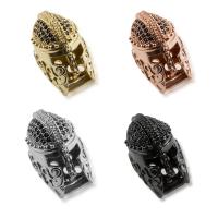 Cubic Zirconia Micro Pave Brass Beads Helmet plated micro pave cubic zirconia nickel lead & cadmium free Approx 1mm Sold By Lot