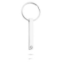 Ruostumaton teräs Key Lukko, päällystetty, Unisex & tekojalokivi, enemmän värejä valinta, 5*40mm, 2PC/erä, Myymät erä