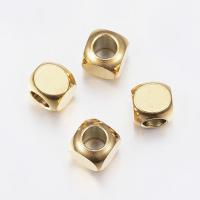 ステンレススチールビーズ, ステンレス, メッキ, DIY, 金色, 5x5x5mm, 穴:約 3mm, 10パソコン/バッグ, 売り手 バッグ