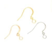 Cruach dhosmálta Hook Earwire, plátáilte, DIY, dathanna níos mó le haghaidh rogha, 15x18mm, 100ríomhairí pearsanta/Mála, Díolta De réir Mála