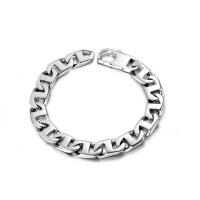 Bracelet d'acier titane, poli, bijoux de mode & le style de punk & pour homme, 9.7mm, Longueur 8.2 pouce, Vendu par PC