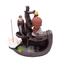 Backflow Incense Burner Purple Clay half handmade for home and office & durable Sold By PC