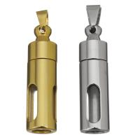 Ciondoli gioielli in acciaio inox, placcato, gioielli di moda, nessuno, 13x48x13mm, Foro:Appross. 6x7mm, Venduto da PC