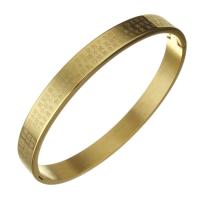 Edelstahl Armreif, Modeschmuck & unisex, goldfarben, 8mm,64x53mm, verkauft von PC