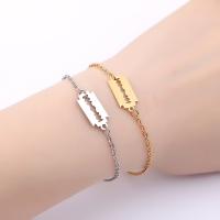 Stainless Steel Jewelry Bracelet Razor Blade fashion jewelry & Unisex Sold By PC