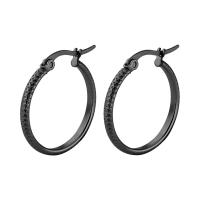 Rustfrit stål Lever Tilbage Earring, Stainless Steel, forgyldt, Unisex & forskellig størrelse for valg, flere farver til valg, 6par/Bag, Solgt af Bag