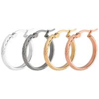 Mens Stainless Steel Hoop orecchino, acciaio inox, placcato, unisex & formato differente per scelta, nessuno, 4Pairspaio/borsa, Venduto da borsa