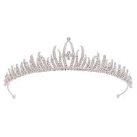 Tiaras, Cinko lydinys, padengtą, su Kalnų krištolas, daugiau spalvų pasirinkimas, nikelio, švino ir kadmio nemokamai, 35x280mm, Pardavė PC