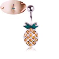 Rustfrit stål Belly Ring, Stainless Steel, med Zinc Alloy, Cartoon, for kvinde, Solgt af PC