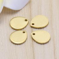 Brass Jewelry Pendants Teardrop original color nickel lead & cadmium free Approx 1mm Sold By Bag