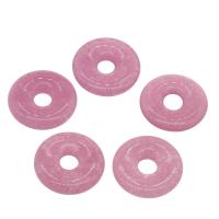 Rose Achát Függő, Fánk, különböző méretű a választás, Lyuk:Kb 5mm, 5PC-k/Bag, Által értékesített Bag