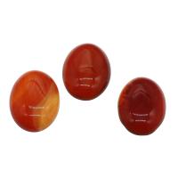 Red Agate Cabochon, κοσμήματα μόδας & DIY, κόκκινος, 30x20x6mm, 5PCs/τσάντα, Sold Με τσάντα