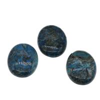 Ripple Gemstone Cabochon, κοσμήματα μόδας & DIY, μπλε, 40x30x8mm, 5PCs/τσάντα, Sold Με τσάντα