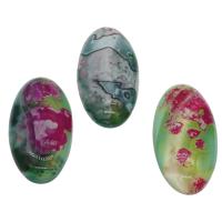 Gemstone ondulation cabochon, envoyé au hasard & DIY, 45x22x6mm, Vendu par PC