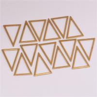 Brass Jewelry Finding Triangle hollow original color nickel lead & cadmium free Sold By Bag