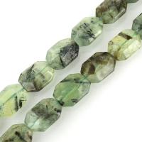 Prehnit Perla, faceted, 20x15x8mm, Rupa:Približno 1mm, Približno 20računala/Strand, Prodano Per Približno 16 inčni Strand