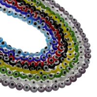 Evil Eye Lampwork Beads Approx 0.8mm Length 15.7 Inch Sold By Bag