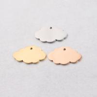 Stainless Steel Pendants Cloud polished Approx 1.45mm Sold By Bag