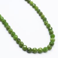 Jade Canada Bead, Runde, poleret, du kan DIY & forskellig størrelse for valg & facetteret, grøn, Solgt Per Ca. 15 inch Strand