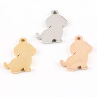 Acciaio inossidabile Animal Ciondoli, acciaio inox, Cane, lucido, nessuno, 12x21mm, Foro:Appross. 1.8mm, 10PC/borsa, Venduto da borsa