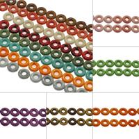 PorseleinJuwelen Beads, Porselein, Donut, groot gat, meer kleuren voor de keuze, 19x19x6.50mm, Gat:Ca 6mm, Ca 200pC's/Bag, Verkocht door Bag