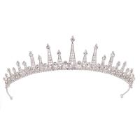 Tiara's, Zinc Alloy, plated, voor vrouw & met strass, meer kleuren voor de keuze, nikkel, lood en cadmium vrij, 40x280mm, Verkocht door PC