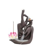 Backflow Incense Burner Purple Clay handmade for home and office & durable Sold By PC