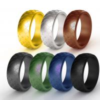 Silikon Fingerring, unisex & verschiedene Größen vorhanden, keine, 8.7*2.5mm, 10PCs/Menge, verkauft von Menge