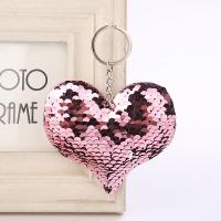 pailletter Key Lås, med Zinc Alloy, Heart, for kvinde, flere farver til valg, 100x150mm, 10Strands/Lot, Solgt af Lot