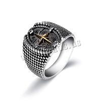 Acier titane bague, Placage, le style de punk & normes différentes pour le choix & pour homme, Vendu par PC