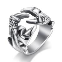 Nerūdijantis plienas Cuff Finger Ring, padengtą, skirtingo dydžio pasirinkimo & žmogui, Originali spalva, Pardavė PC