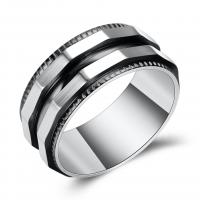 Stainless Steel Finger Ring for Men plated & for man 8mm Sold By PC