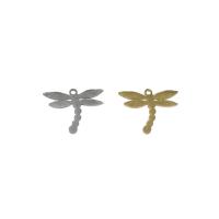 Stainless Steel Animal Pendants Dragonfly plated Approx 1mm Sold By Bag