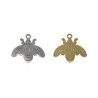 Acciaio inossidabile Animal Ciondoli, acciaio inox, cicala, placcato, nessuno, 16.50x15x1mm, Foro:Appross. 1.3mm, 10PC/borsa, Venduto da borsa