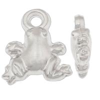 Kobber Coated Plastic vedhæng, Frog, platin farve forgyldt, 18x14x6mm, Hole:Ca. 3mm, Ca. 1000pc'er/Bag, Solgt af Bag