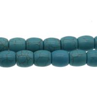 Turquoise sintéiseach Bead, DIY, Skyblue, 12*10mm, Poll:Thart 1.2mm, 10Snáitheanna/Mála, Thart 29ríomhairí pearsanta/Snáithe, Díolta De réir Mála