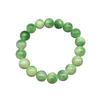 Chalcedony Bracelet Round polished fashion jewelry & for woman green Sold Per Approx 7.5 Inch Strand