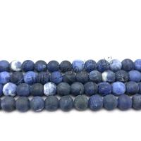 Sodalite Gyöngyök, Kerek, DIY & különböző méretű a választás & matt, Lyuk:Kb 1mm, Által értékesített Strand