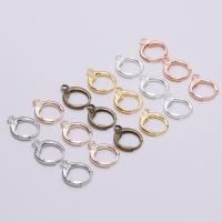 Brass Huggie Hoop Earring Finding plated DIY nickel lead & cadmium free Sold By Bag