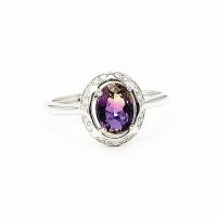 925 Sterling Silver Ring Finger Oscailte, le Gemstone, platanam plátáilte, Inchoigeartaithe & do bhean, dathanna níos mó le haghaidh rogha, 5x7mm,10.3mm, Díolta De réir PC