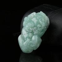 Jadeite Pendant Mythical Wild Animal Carved polished & DIY Approx Sold By Lot