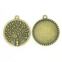 Zinc Alloy Pendant Cabochon Setting fashion jewelry & flat back 32Xx28cmuff0c25mm 100/Lot Sold By Lot