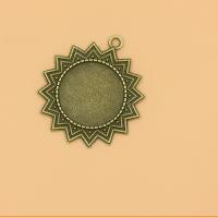 Zinc Alloy Pendant Cabochon Setting fashion jewelry & flat back Sold By Lot